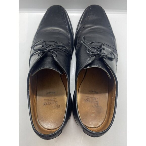 Allen Edmonds Men\'s Wendell Black Leather Bicycle Toe Shoes Oxfords Size 10D main image 4